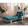 Kinder-/Juniorbett Modulo ca. 90x200 cm Grau - Grau/Kieferfarben, MODERN, Holz/Holzwerkstoff (90/200cm) - Vipack