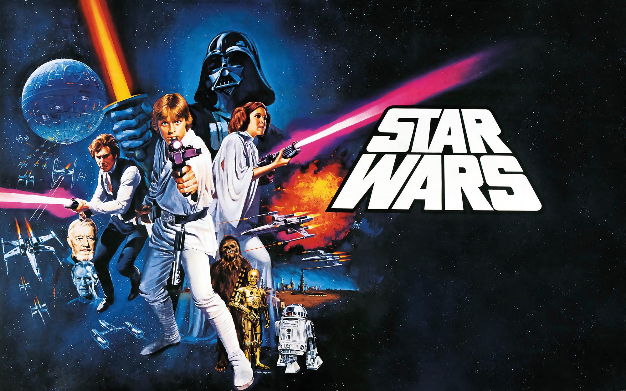 Vliestapete Star Wars Poster Classic 1 Weltall ca.400x250cm - Multicolor, Basics (400/250cm) - Komar