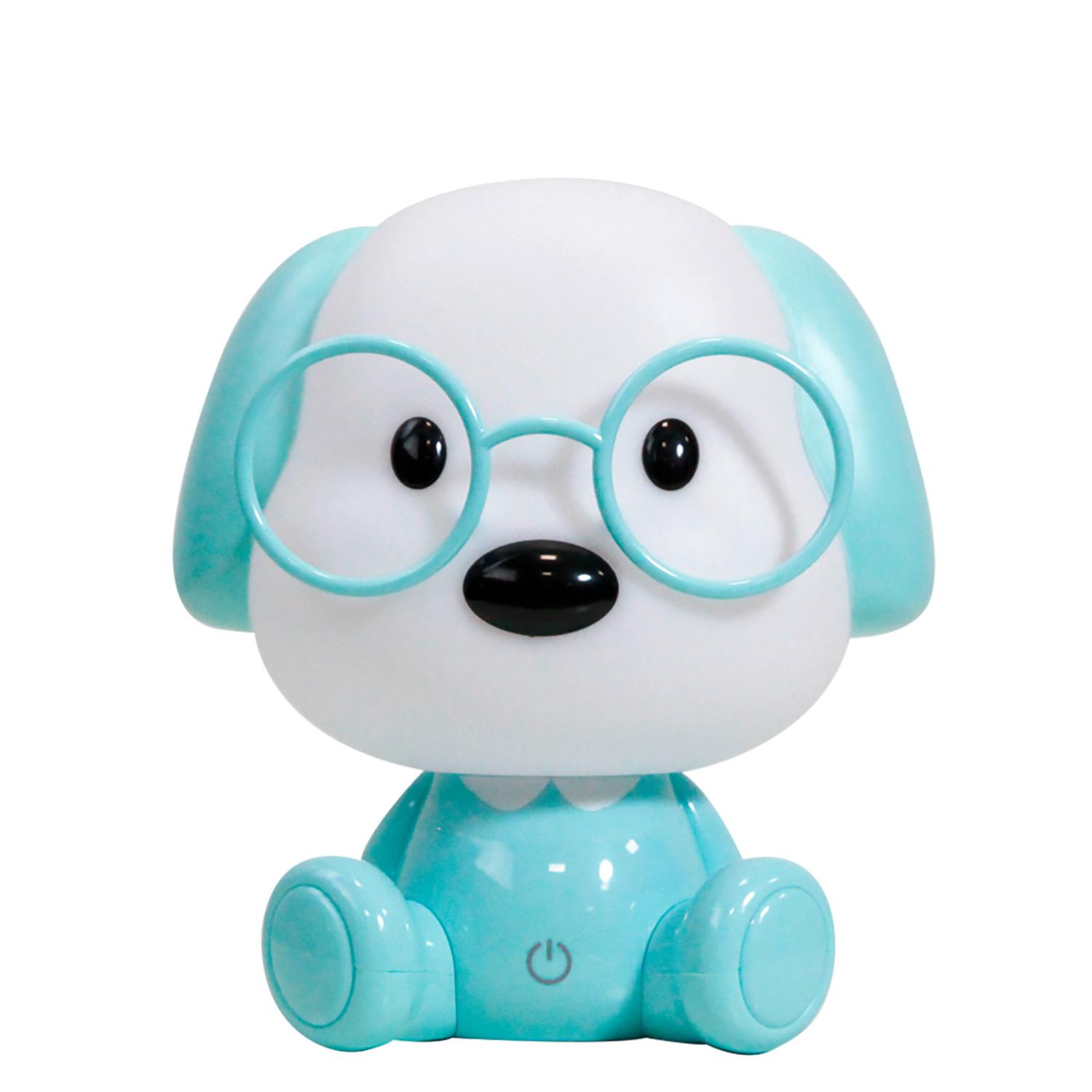 Kindertischleuchte Toby Weiß max. 3 Watt - Weiß/Hellblau, Basics, Kunststoff (17/17/20cm)