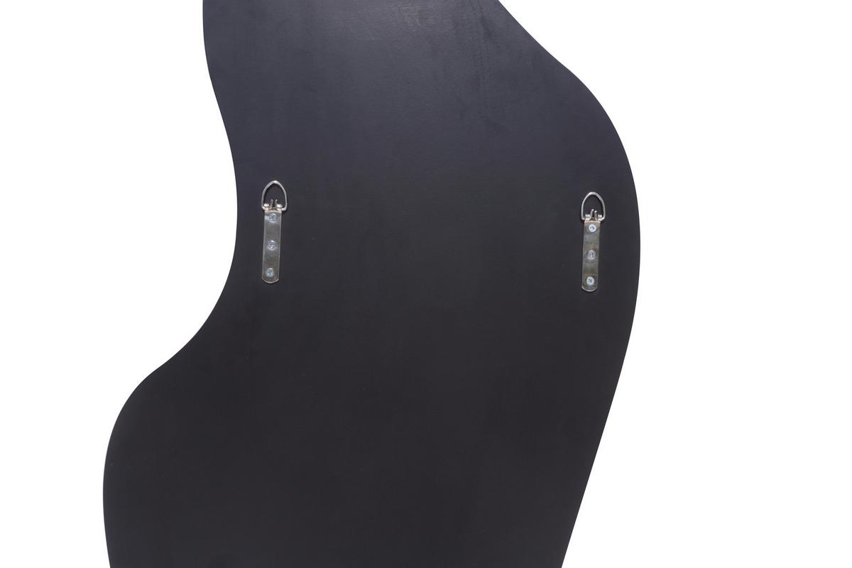 Ogledalo Tiara - crna, Moderno, staklo/drvni materijal (50/120/2,3cm) - Modern Living