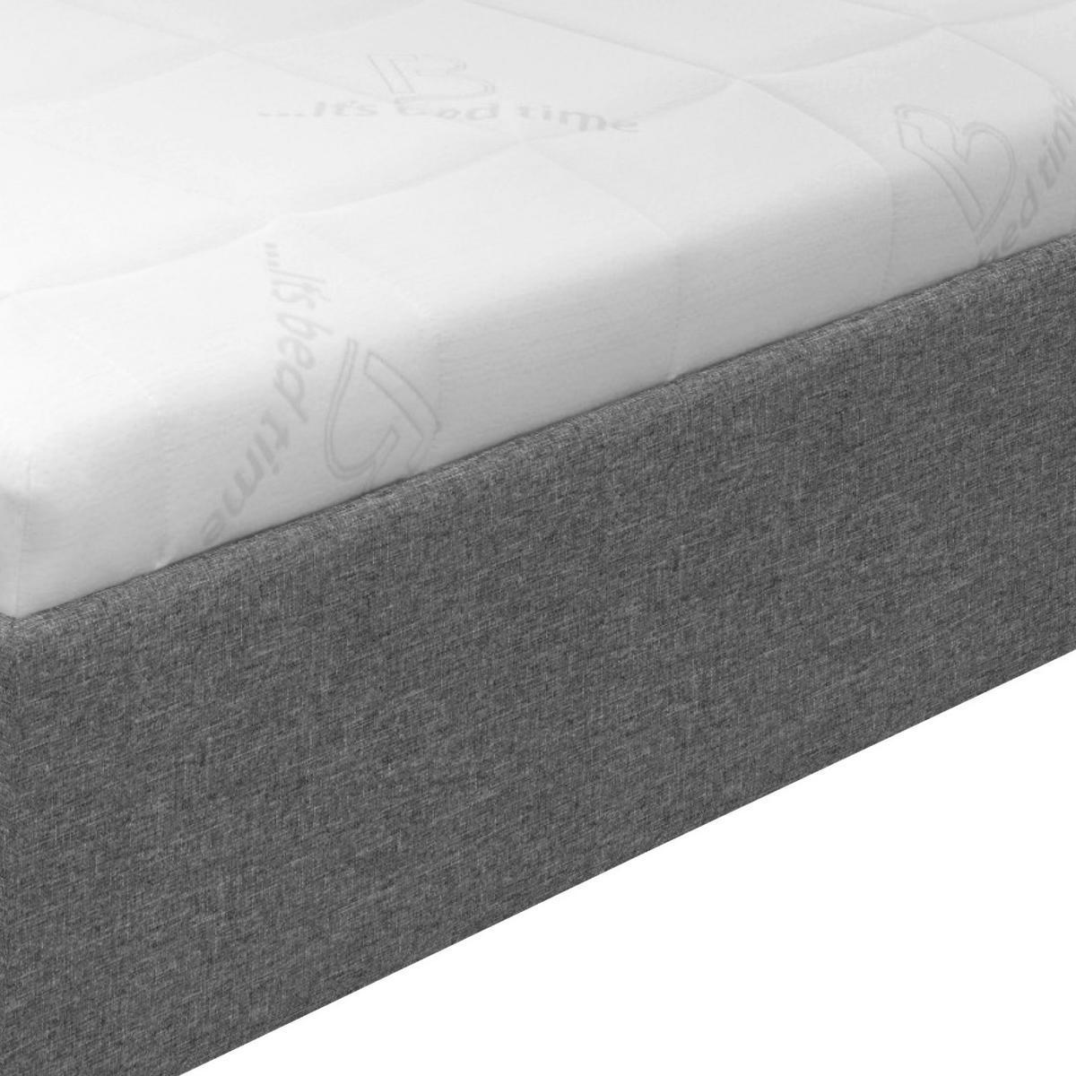 Tapecirani Krevet Stilo - bijela/siva, drvo/tekstil (140/200cm)