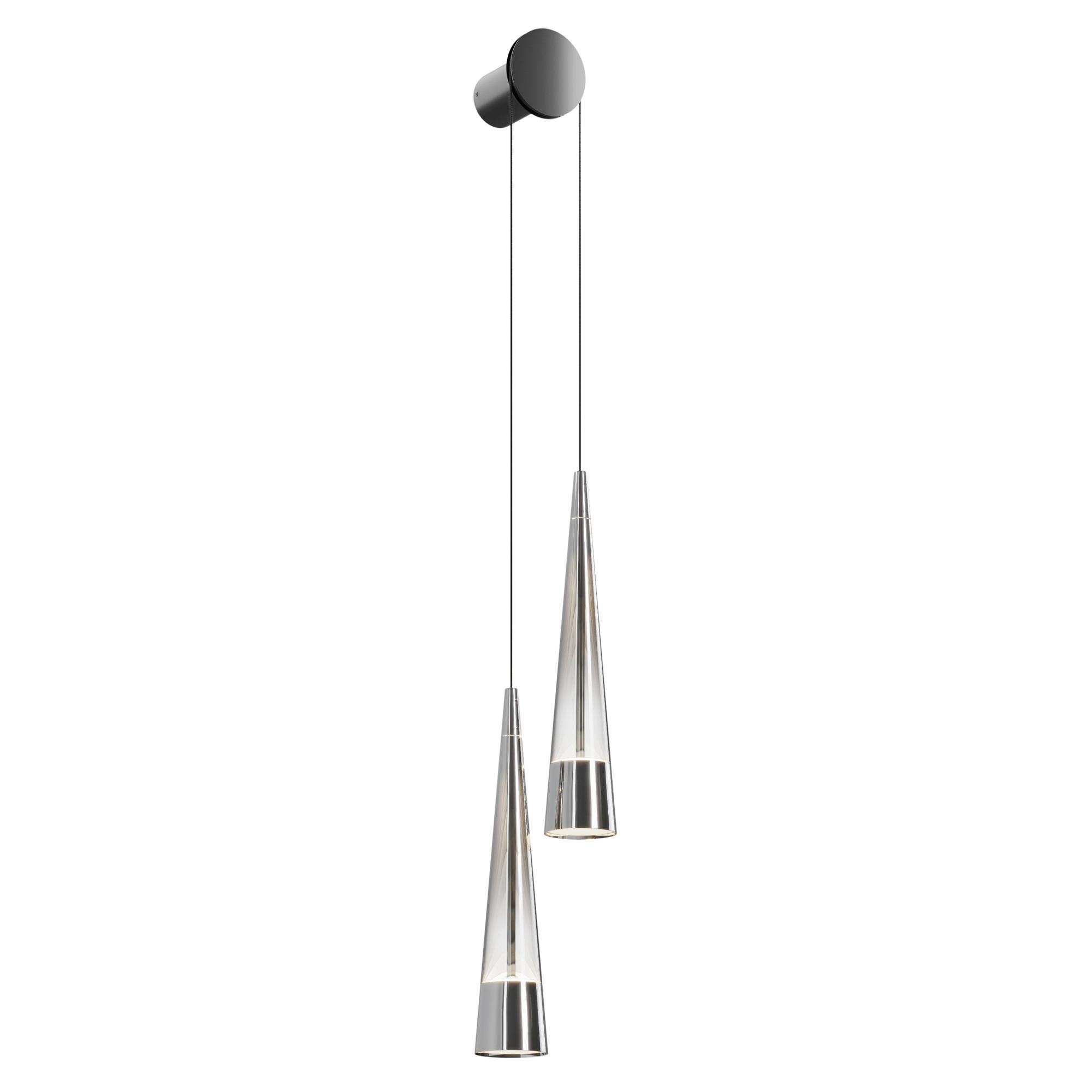 Hängeleuchte Chromfarben Max. 24 Watt - Chromfarben, Trend, Glas/Metall (8/38,9cm) - MAYTONI