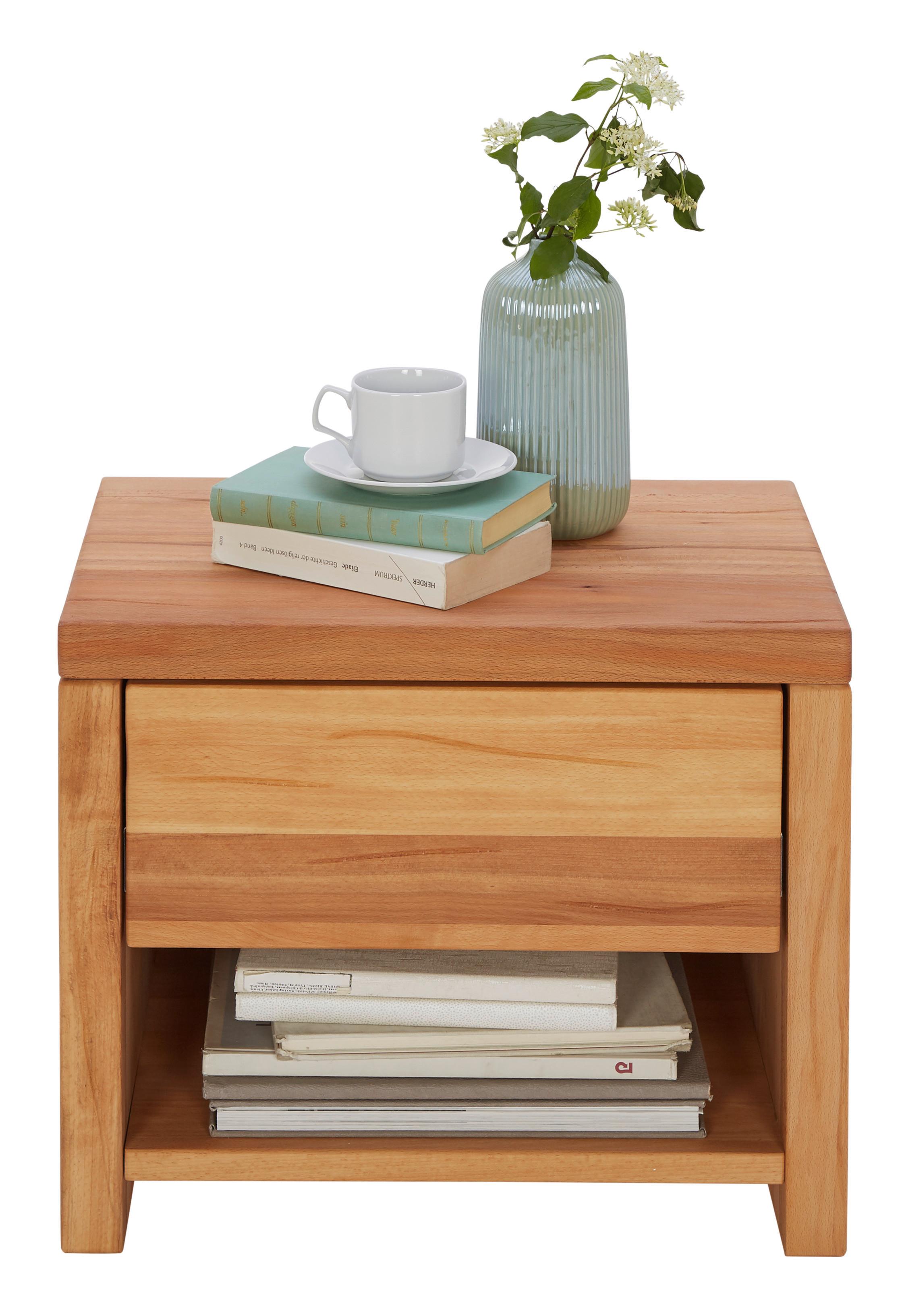 SZAFKA NOCNA AMAZON - Natur, drewno (50/43/38cm) - Linea Natura