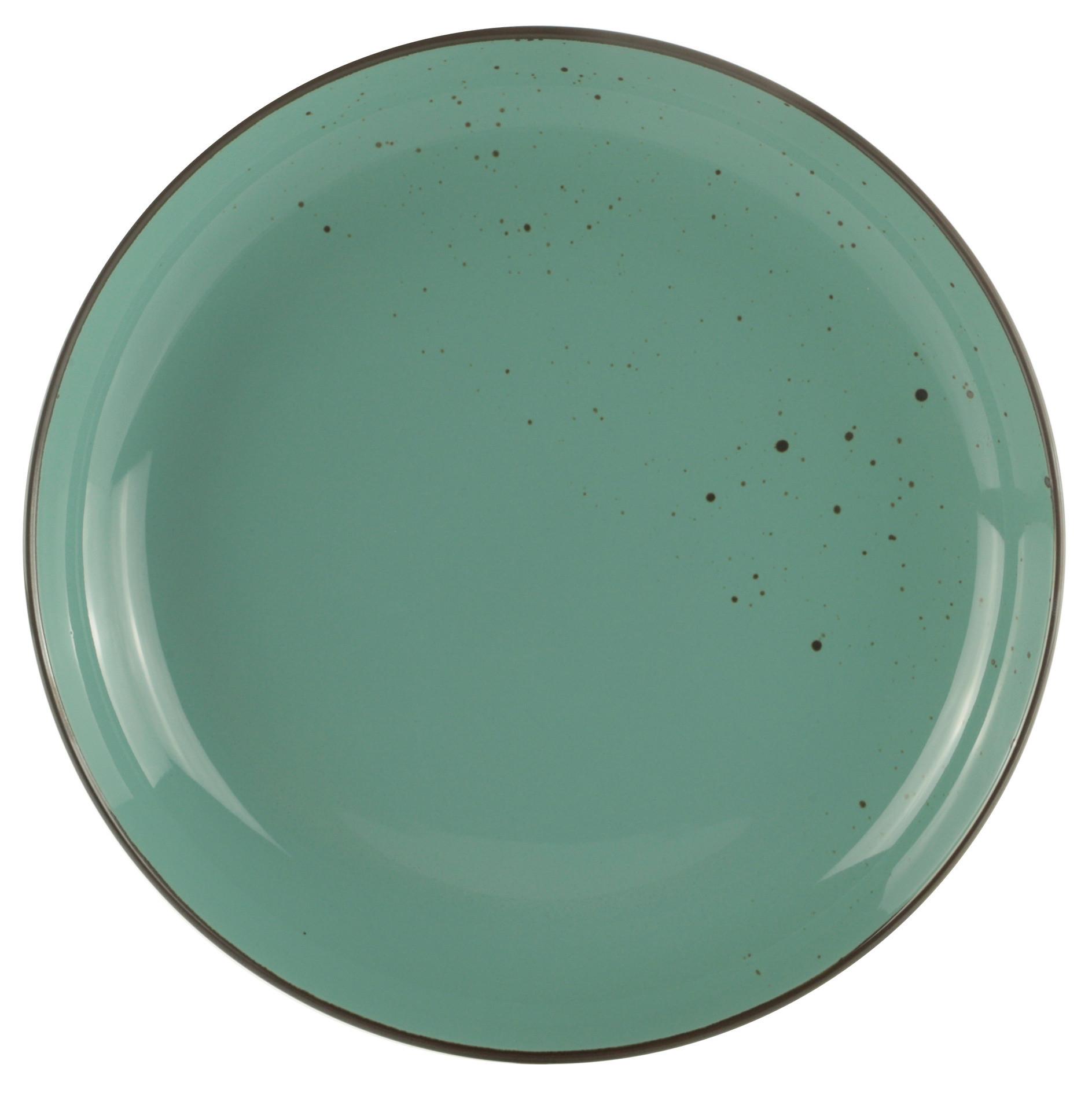 Farfurie întinsă CAPRI - verde, Modern, ceramică (27/3,7cm) - Mömax