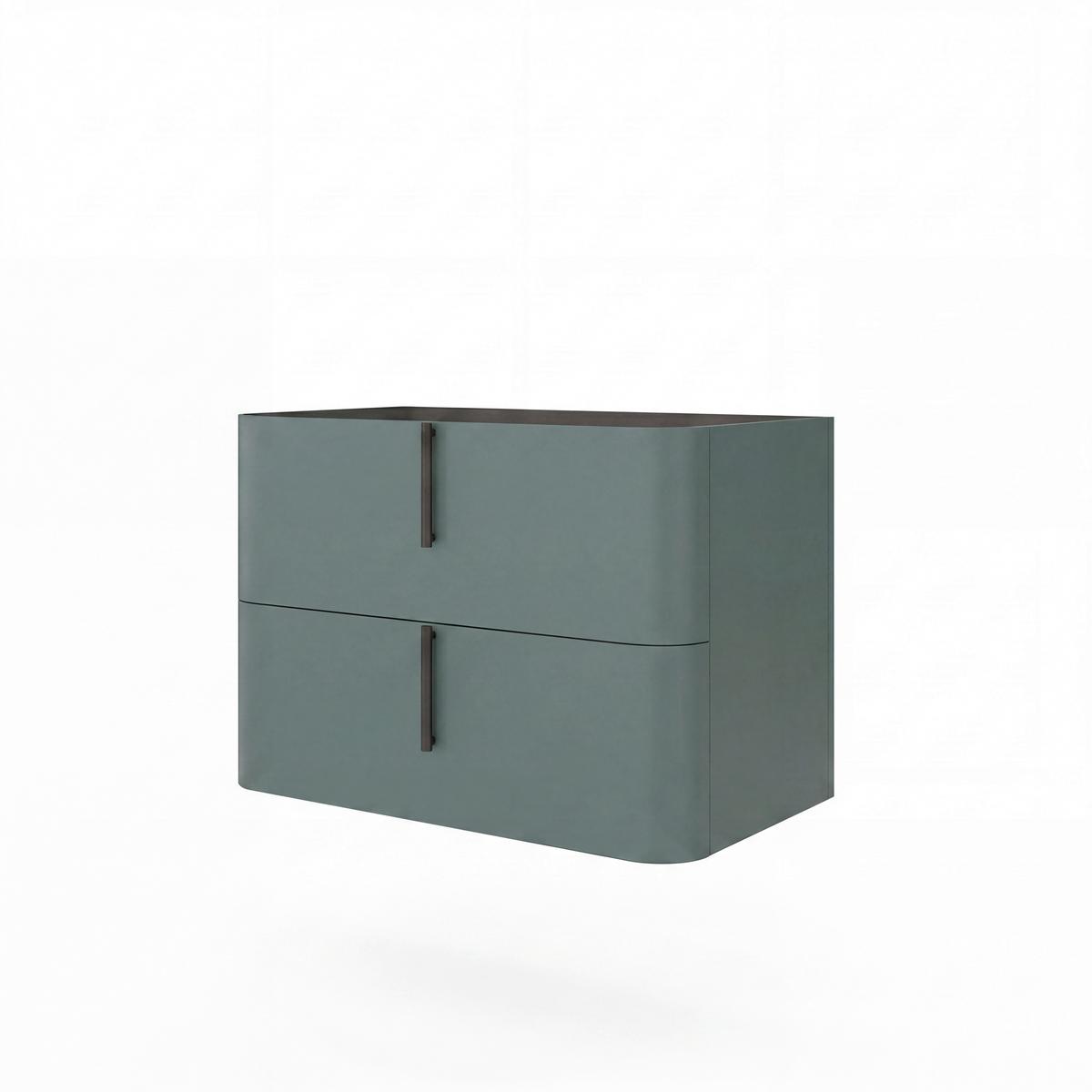 Element Ispod Umivaonika Lyra - šumska zelena/crna, Moderno, drvni materijal/metal (81/51/46cm)