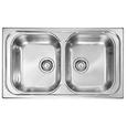 Spüle 100244 - Edelstahlfarben, MODERN, Metall (78/43,5cm) Spüle 100244 - Edelstahlfarben, MODERN, Metall (78/43,5cm)