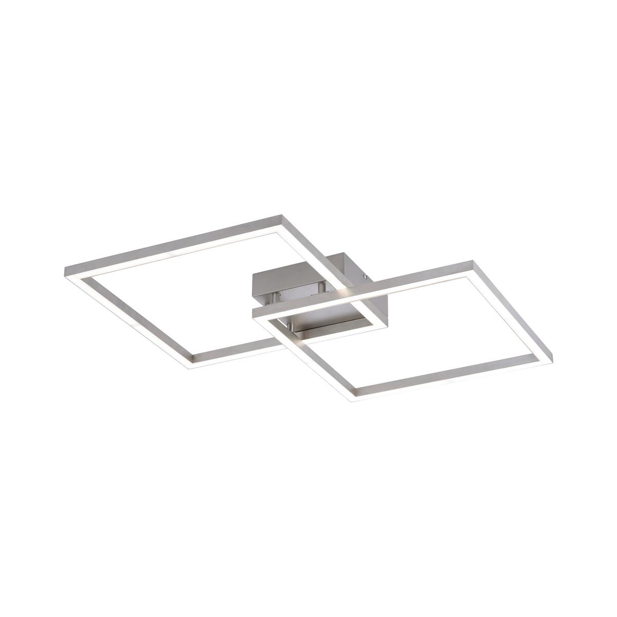 LAMPA SUFITOWA LED 16429-55 LOLASMART-MAXI - kolor srebrny, Design, tworzywo sztuczne/metal (63/63/8,5cm)