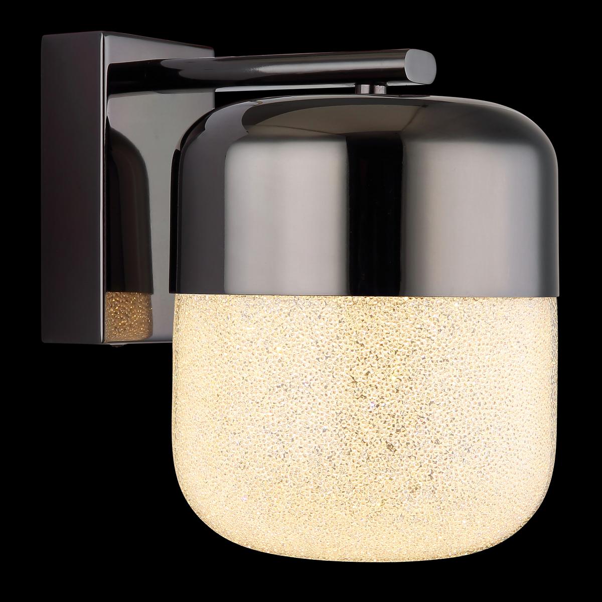 Led Svjetiljka Zidna 15721w - boje grafita/prozirno, Design, staklo/metal (15/21/19cm) - Globo