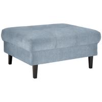 Hocker Boston Hellblau - Schwarz/Grau, Konventionell, Holz/Textil (93/46/75cm) - Based