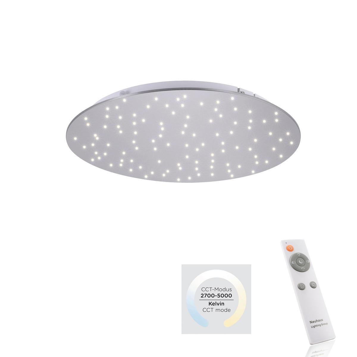 Deckenleuchte Sparkle max. 18 Watt - Silberfarben, Design, Metall (48/4cm)
