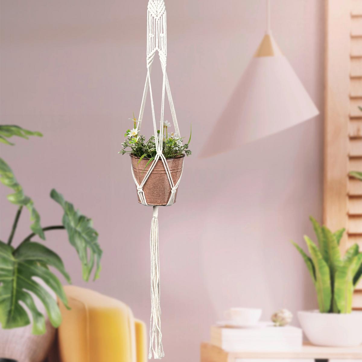 Dekohänger Ibiza In Naturfarben - Naturfarben, Modern, Naturmaterialien (100cm) - Modern Living