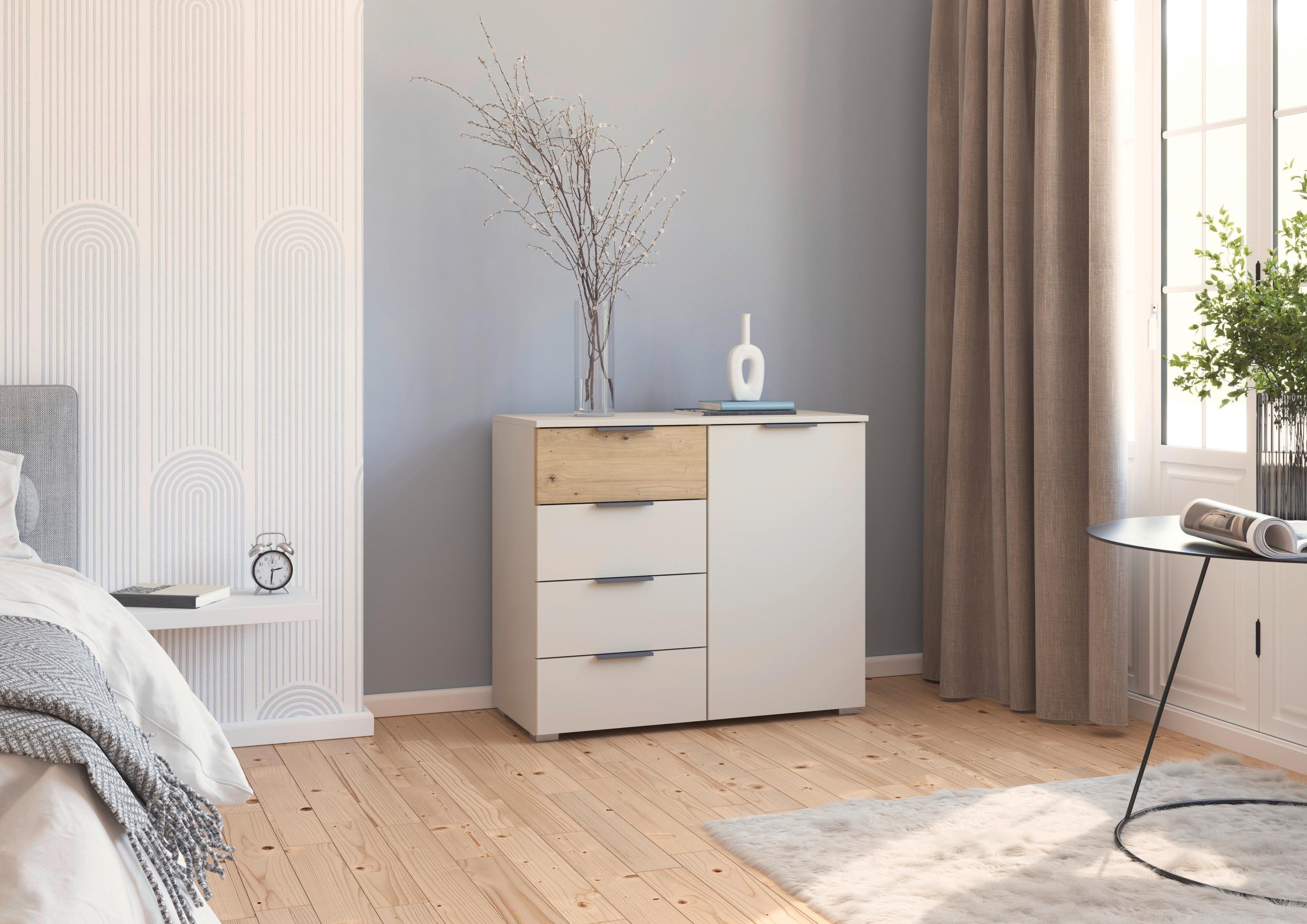 Kommode Ellmau Champagner/Eiche Artisan - Champagner/Eiche Artisan, KONVENTIONELL, Holzwerkstoff/Kunststoff (93/81/42cm) - Premium Living