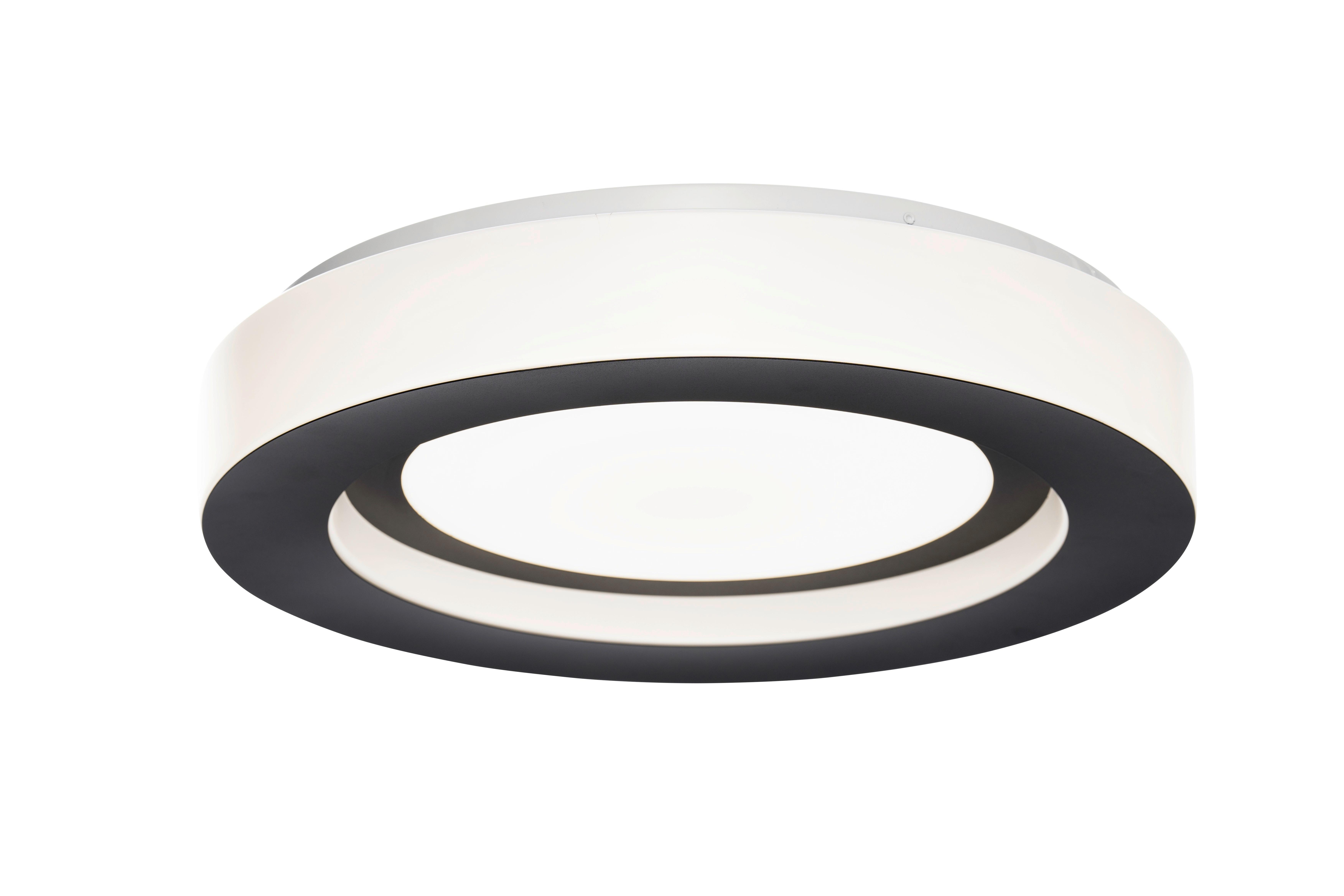 LAMPA SUFITOWA LED SEMRA - czarny, Modern, tworzywo sztuczne/metal (50/8cm) - Bessagi Home