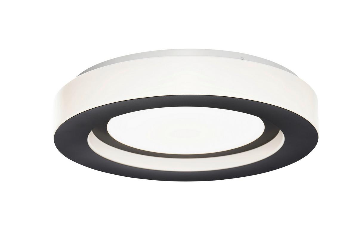 LAMPA SUFITOWA LED SEMRA - czarny, Modern, tworzywo sztuczne/metal (50/8cm) - Bessagi Home