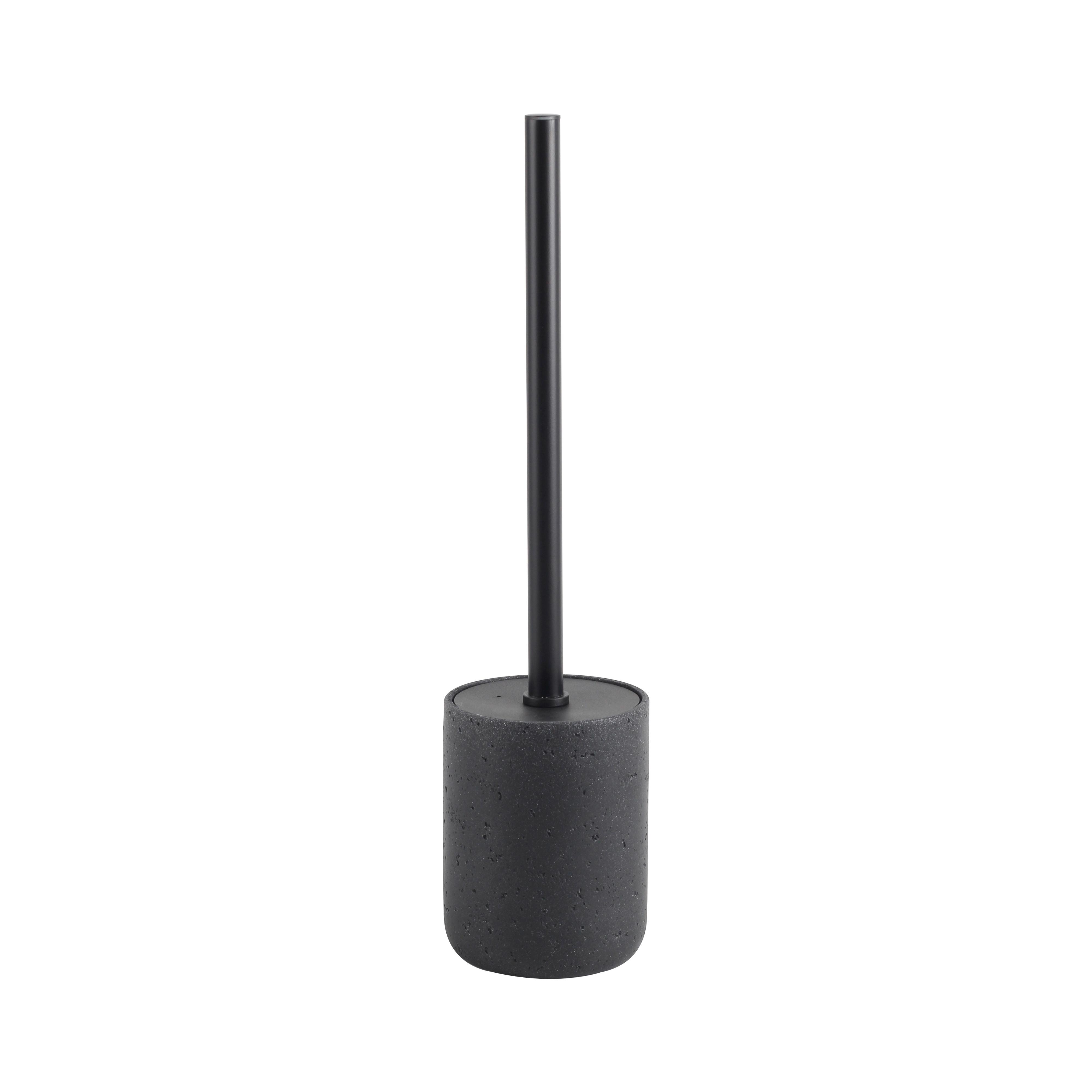 Garnitură de perie pentru WC Loki - negru, Modern, plastic/metal (9,5/38,5cm) - Mömax