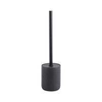 WC-Bürstengarnitur Loki Schwarz Ø ca. 9,5cm - Schwarz, MODERN, Kunststoff/Metall (9,5/38,5cm) - Mömax