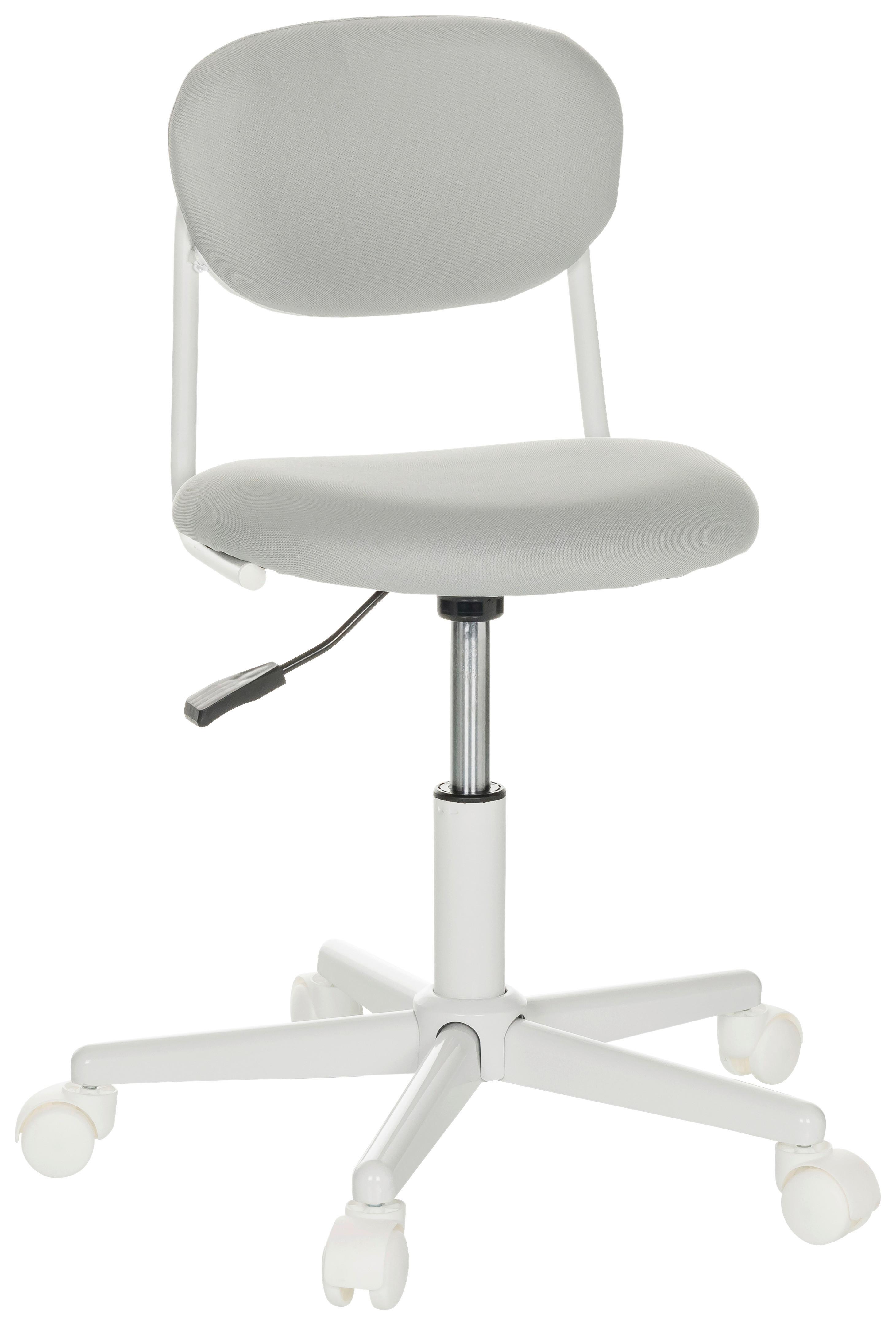 Otroški Vrtljivi Stol Kiddy Base I, Siva - siva/bela, Basics, umetna masa/tekstil (60/72-83/60cm) - MID.YOU