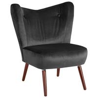SESSEL SARI - Anthrazit/Nussbaumfarben, Design, Holz/Holzwerkstoff (70/86/69cm) - Max Winzer