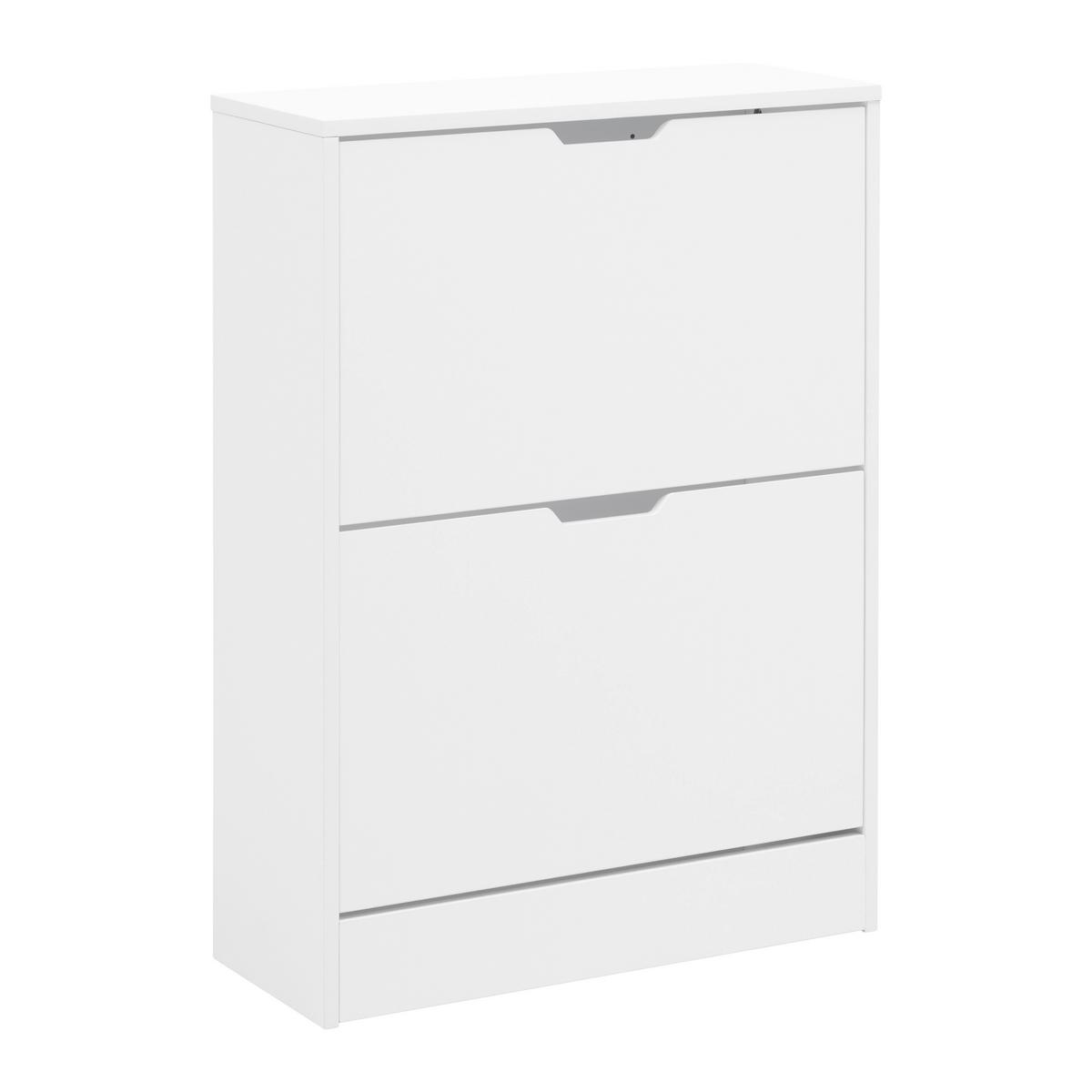 Cipősszekrény Fehér Rudi - fehér, Konventionell, faalapú anyag (60/83/24cm) - Based