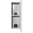 Falipolc Halma Hlr01 - Szürke, modern, Faalapú anyag (26,5/75/28cm)