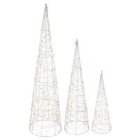 Okrasna Led-svetilka Trees - srebrne barve/prozorno, Basics, umetna masa (13/17/21/40/60/80cm)