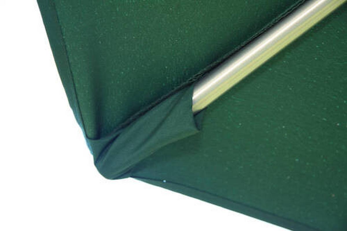 Sonnenschirm Acamp D: ca. 270 cm Platinfarben - Platinfarben/Anthrazit, Basics, Textil/Metall (270cm) - Gardenson