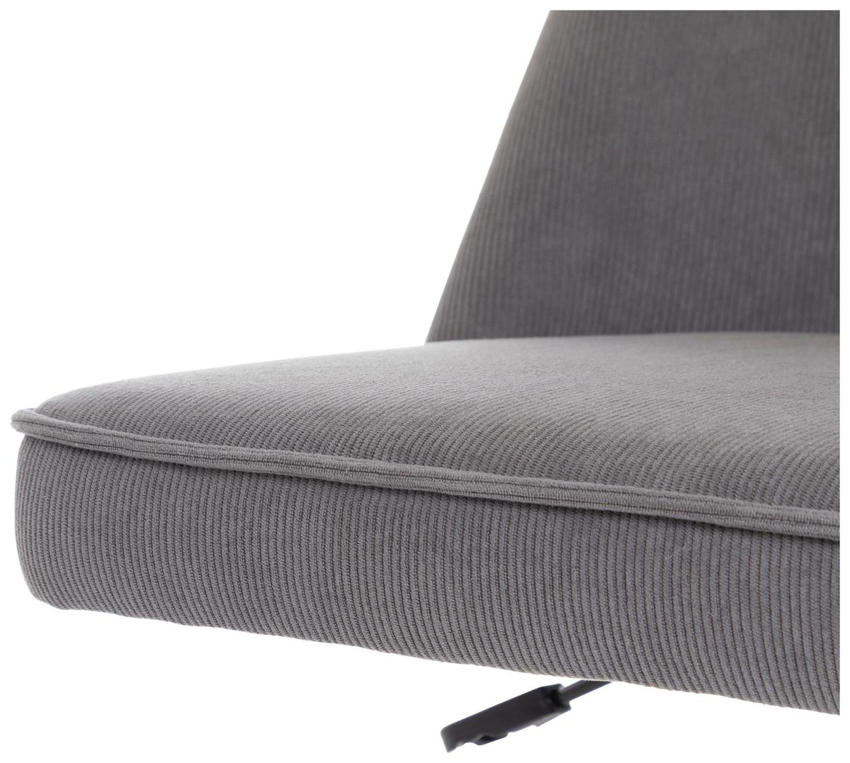 Drehstuhl Beetle Grau/Schwarz - Schwarz/Grau, MODERN, Holz/Kunststoff (48/85-94/56cm) - Mömax
