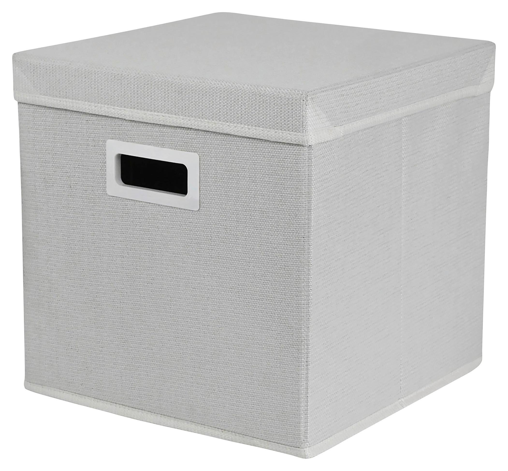 Cutie pliabilă Bobby - alb, Modern, carton/textil (33/33/33cm) - Mömax