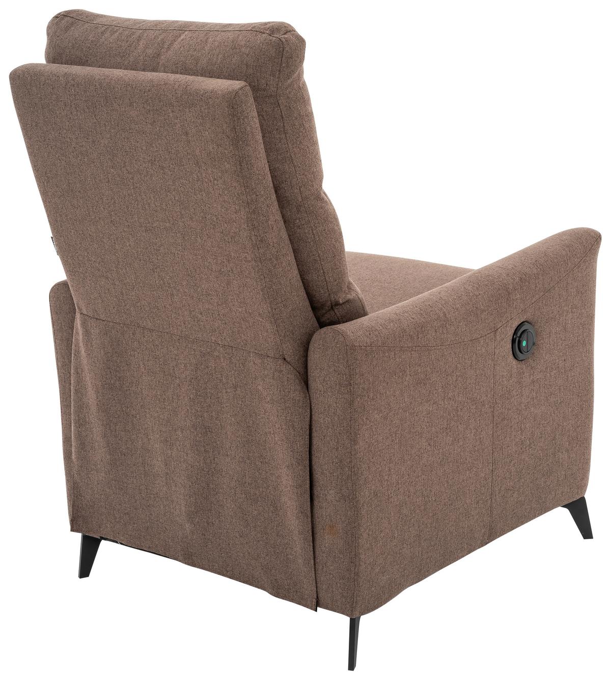 Počivalnik Solace, Rjava - črna/rjava, Design, kovina/tekstil (72/100/89cm) - Livetastic