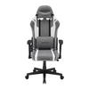GAMINGSTOL PRINCE -EXKLUSIV- - vit/grå, Modern, textil/plast (70/126/70cm) - Dxracer