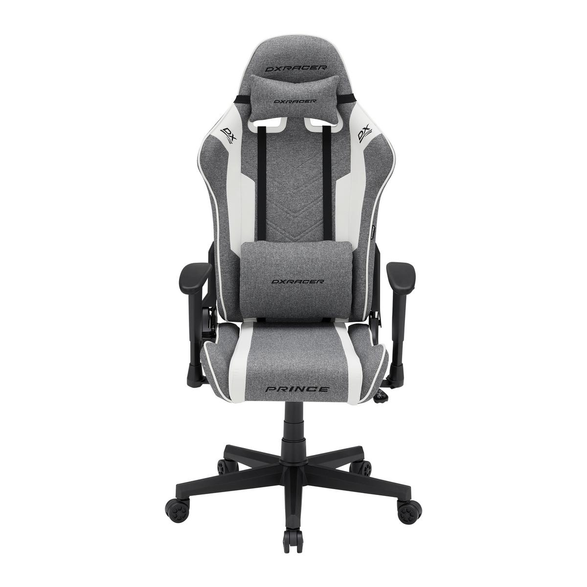 Gamingstuhl In Grau/schwarz/weiss - Weiss/Schwarz, Modern, Kunststoff/Textil (70/126/70cm) - Dxracer