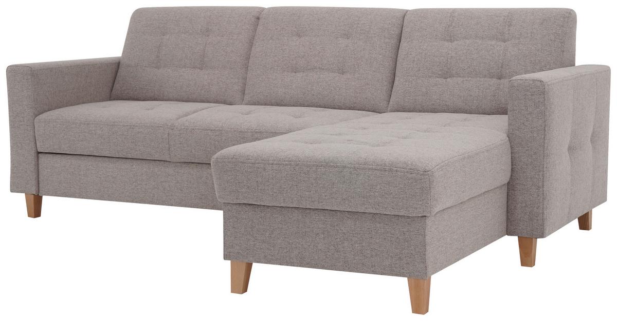 Kutna Garnitura Bergen - prirodne boje/smeđa, Design, tekstil/drvo (160/231cm) - Luca Bessoni