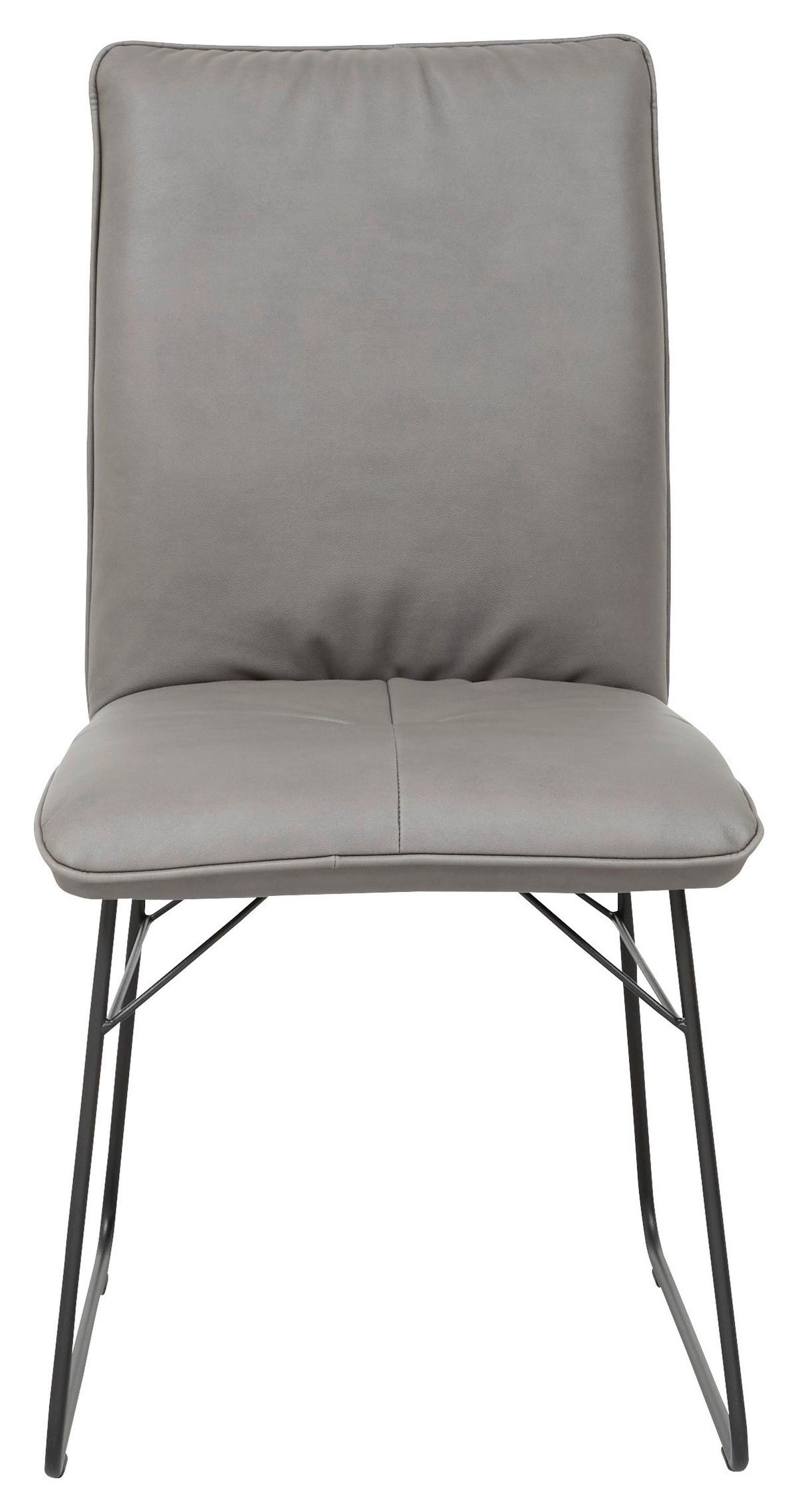 KRZESŁO PLAY - czarny/szary, Design, materiał drewnopochodny/metal (46/91/60cm) - Dieter Knoll