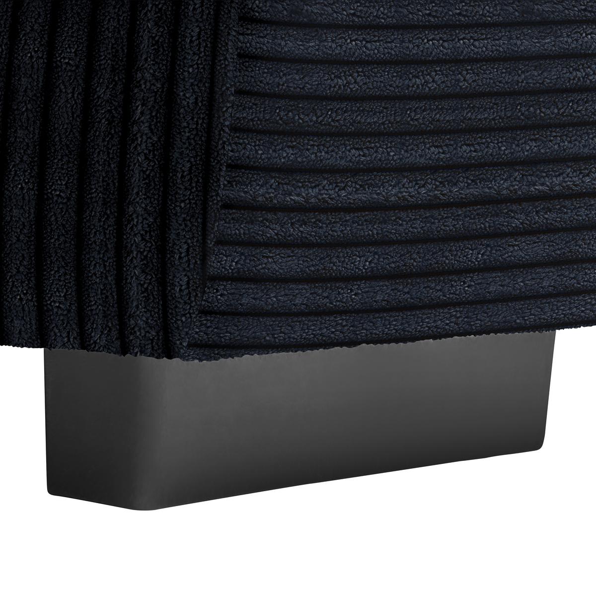 Wohnlandschaft Vivo Dunkelgrau ca. 317x63x179cm - Dunkelgrau/Schwarz, MODERN, Kunststoff/Textil (317/63/179cm) - Based