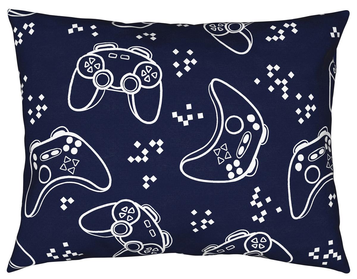 JUGENDBETTWÄSCHESET GAMING -EXT- - Blau, Textil (160/210cm) - Modern Living
