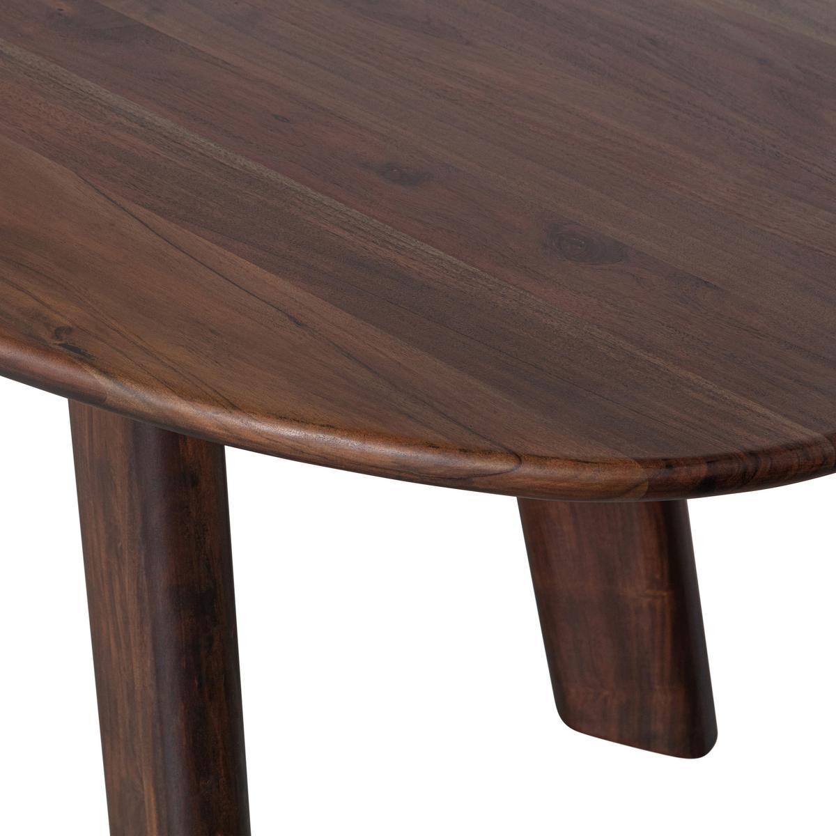 Esstisch Roundly Holz - Walnussfarben, MODERN, Holz (200/100/76cm) - Livetastic