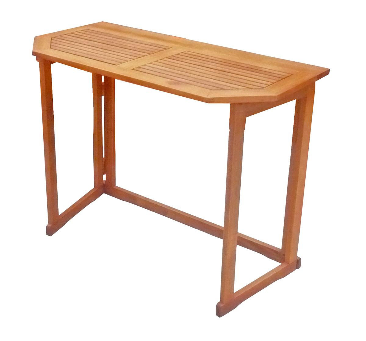 Balkontisch klappbar ca. 100x50x75 cm Holz - Braun, Basics, Holz (100/50/75cm) - Gardenson