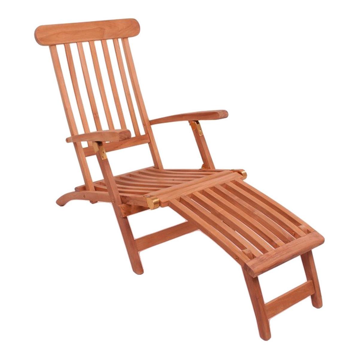 Gartenliegen Arrecife Teak - Braun, MODERN, Holz (60/95/150cm) - Gardenson