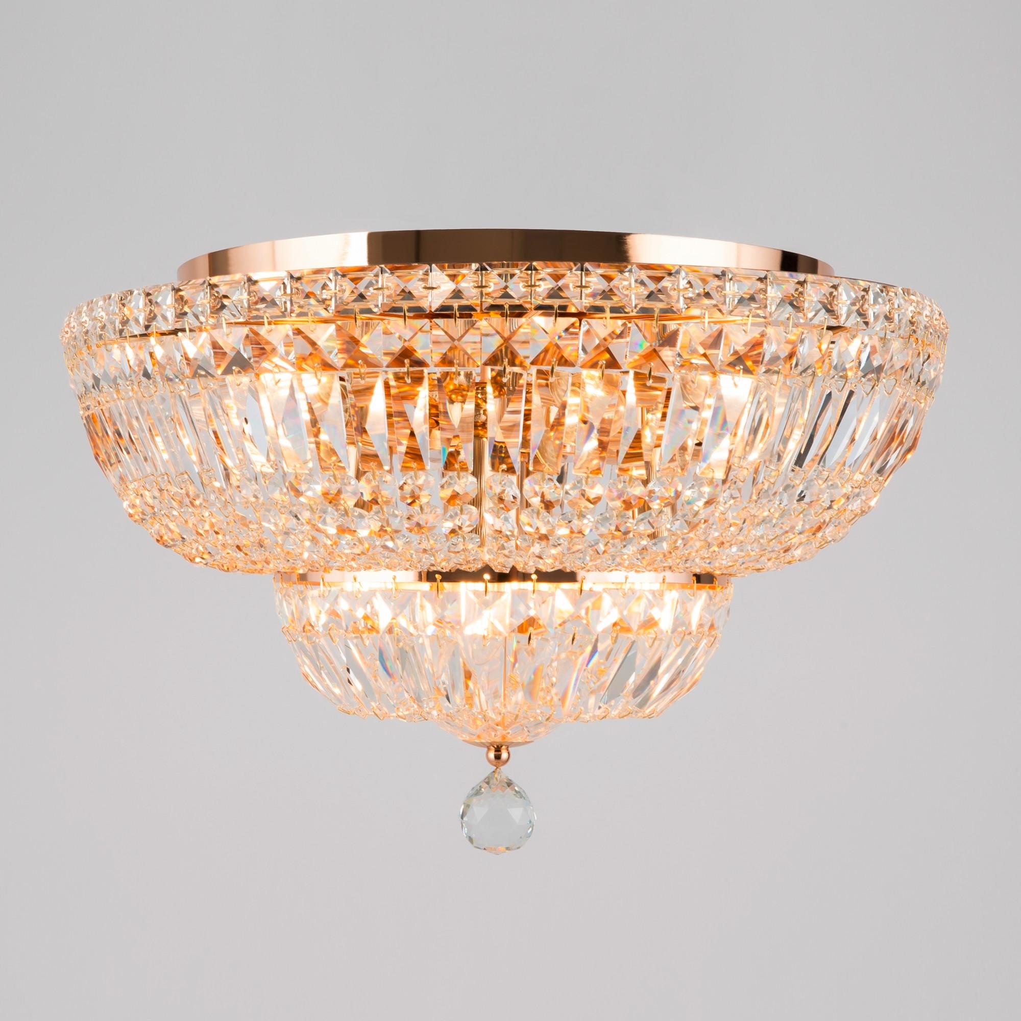 KRONLEUCHTER BASFOR - Goldfarben, Trend, Metall (46/32cm) - MAYTONI
