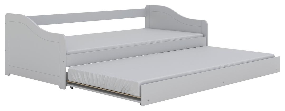 Otroška Postelja S Predalom Blanka, 90x200cm - bela/barve breze, Moderno, leseni material/les (90/200cm) - MID.YOU