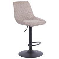 Taburet de bar BETA - bej/negru, Basics, lemn/metal (45/96-116/54cm) - Mömax