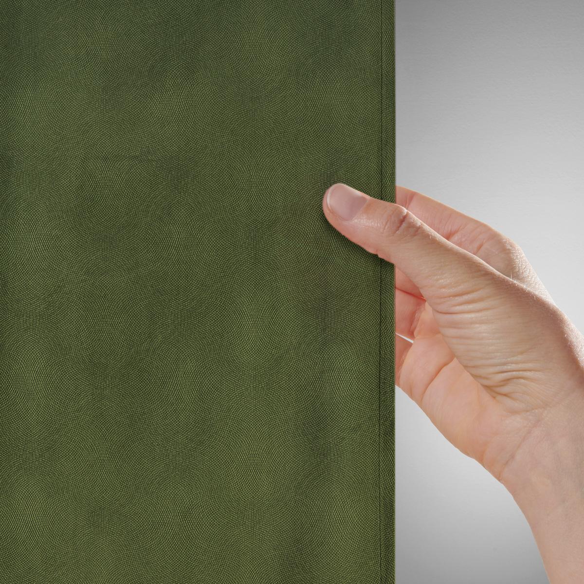 Končana Zavesa Bianca, Zelena, Ca. 140/245 Cm - zelena, Konvencionalno, tekstil (140/245cm) - Modern Living