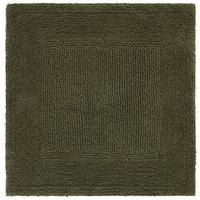 Badematte Karen in Dunkelgrün 50x50cm - Dunkelgrün, Konventionell, Textil (50/50cm) - Premium Living