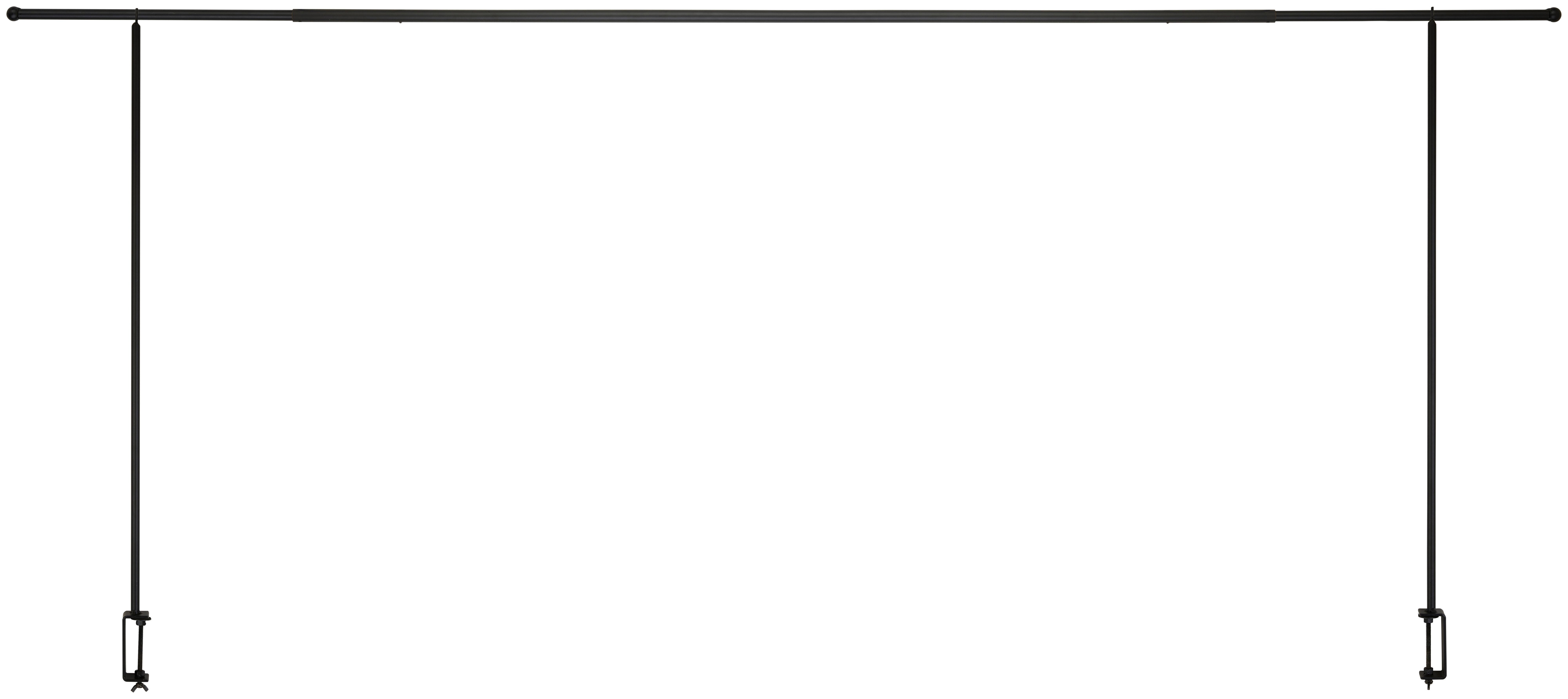 Tisch-Dekorationsgestell Rack ca. 140-250cm Länge - Schwarz, MODERN, Metall (90/140cm) - Modern Living