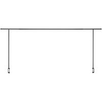 Tisch-Dekorationsgestell Rack ca. 140-250cm Länge - Schwarz, MODERN, Metall (90/140cm) - Modern Living
