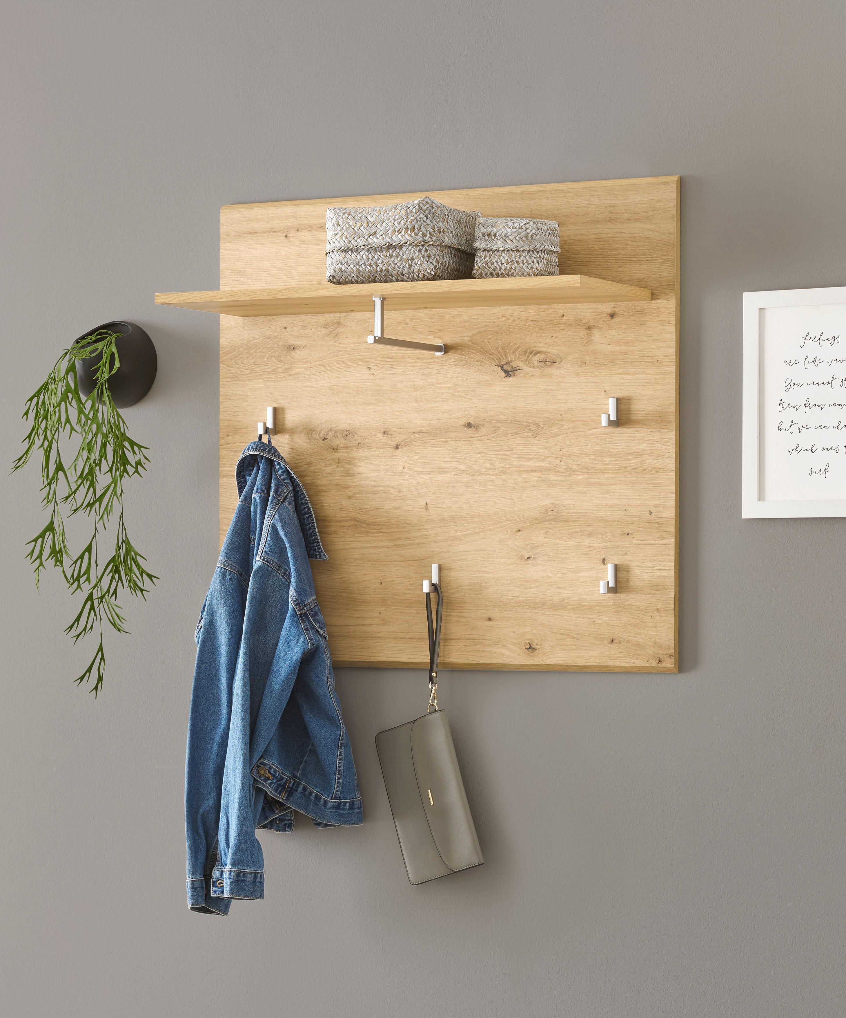 PANEL DO PRZEDPOKOJU NOLA - dąb artisan, Design, materiał drewnopochodny (80/75/28cm) - MID.YOU