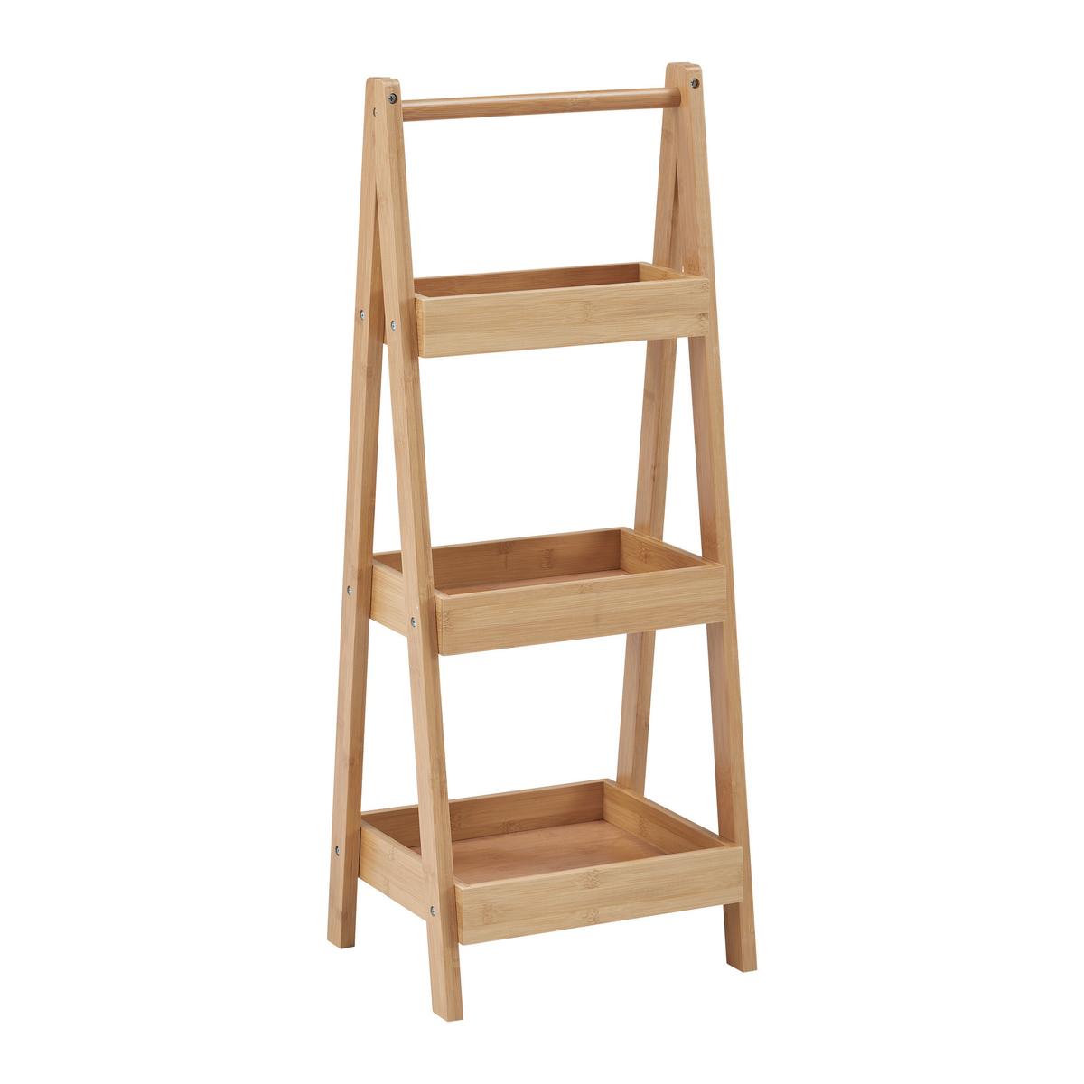 Regal Bonny, Bambus - naravne barve, Moderno, naravni materiali (30/78/25cm) - Bessagi Home