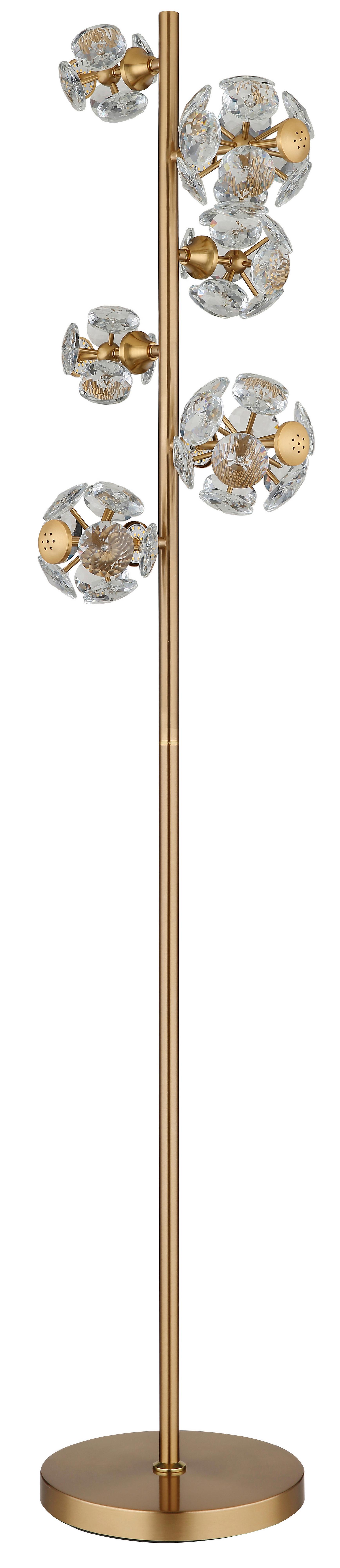 LED-STEHLEUCHTE 16047S VIRINA - Klar/Transparent, Konventionell, Glas/Kunststoff (28/36/155cm) - Globo