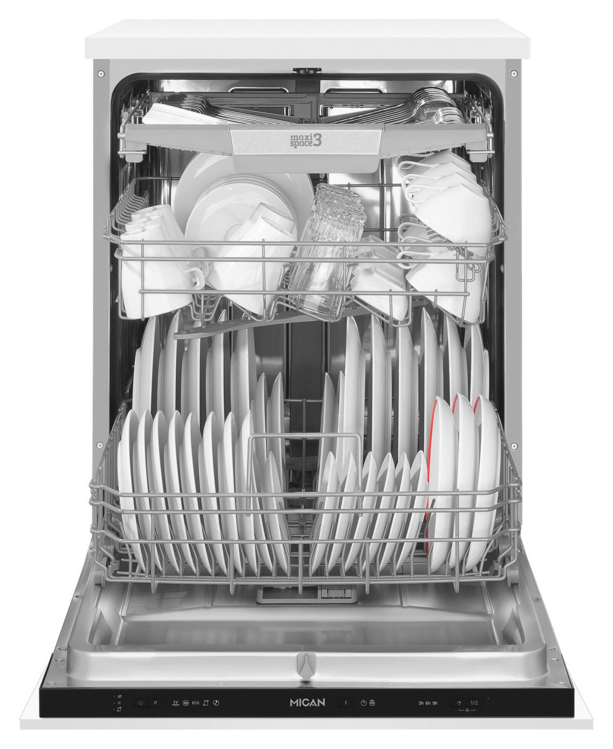 Geschirrspüler 50645 Schwarz - Schwarz, MODERN, Metall (59,8/81,5/55cm) - Mican