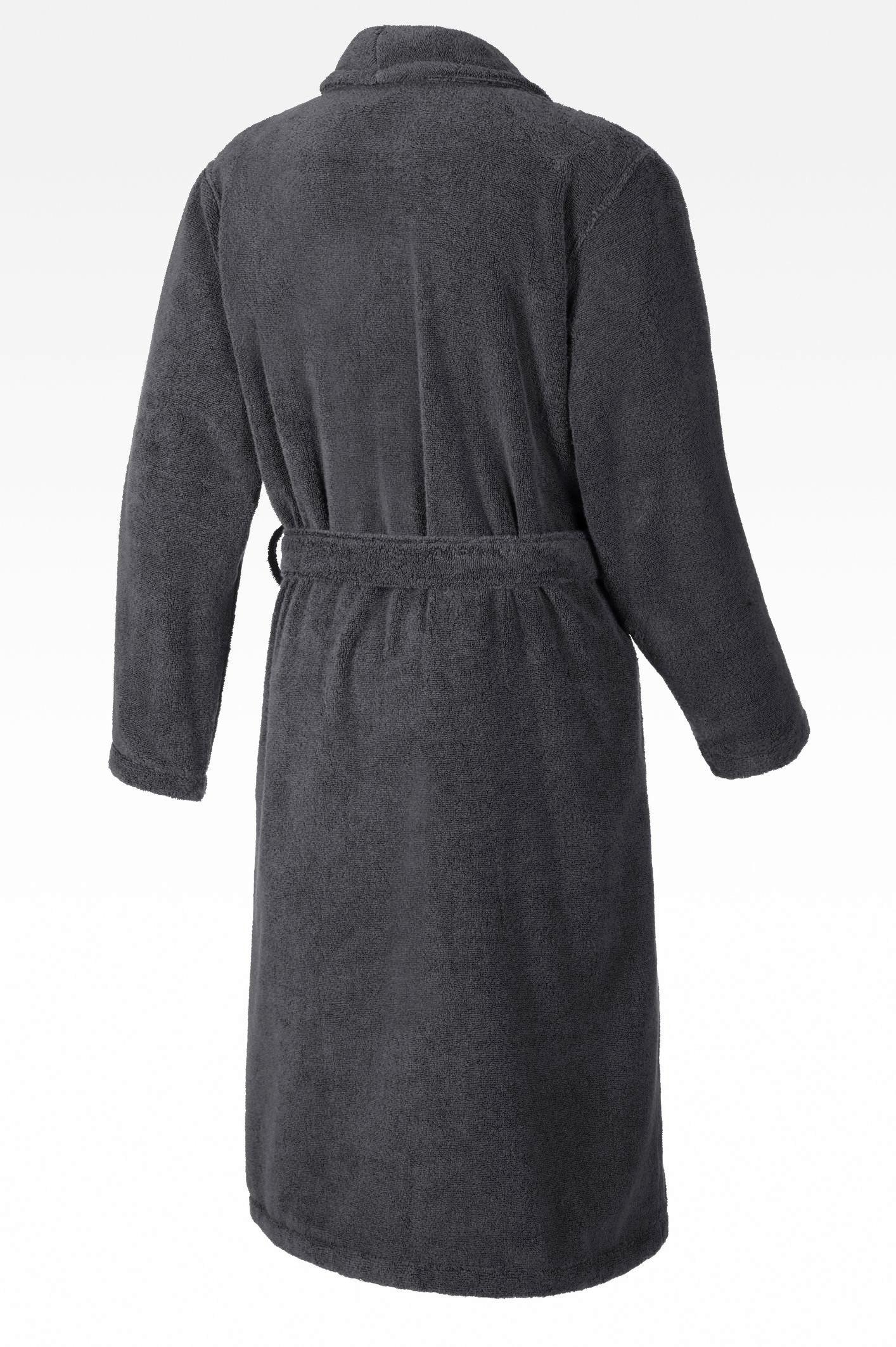 SZLAFROK KĄPIELOWY HERREN SCHALKRAGEN JOOP! - antracytowy, Basics, tkanina (50/52null) - Joop!